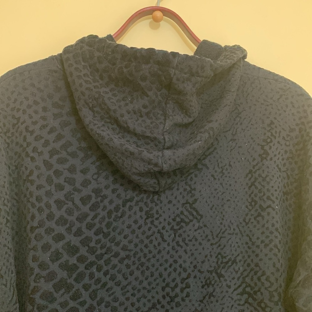 Rails | Black Nico Flocked Cobra Cotton Model Loungewear Hoodie Sweatshirt S - Picture 15 of 17
